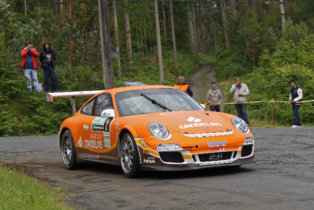 Pedro y Marcos Burgo en el pasado Rallye Cidade de Narón